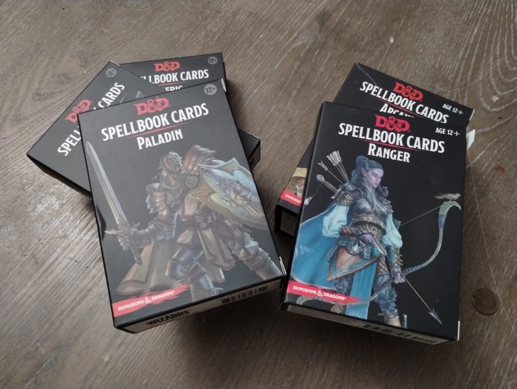 Spell Cards Dungeons and Dragons accessories